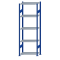 SCHULTE Steckregal, Fachbodenregale Stecksystem, Grundregal, beidseitig nutzbar, H2300xB750xT400 mm, 5 Fachb&ouml;den, Fachlast 150 kg, RAL 5010 enzianblau / verzinkt
