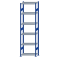 SCHULTE Steckregal, Fachbodenregale Stecksystem, Grundregal, beidseitig nutzbar, H2750xB750xT400 mm, 6 Fachb&ouml;den, Fachlast 250 kg, RAL 5010 enzianblau / verzinkt