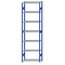 SCHULTE Steckregal, Fachbodenregale Stecksystem, Grundregal, beidseitig nutzbar, H3500xB1000xT400 mm, 7 Fachböden, Fachlast 85 kg, RAL 5010 enzianblau / verzinkt
