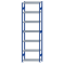 SCHULTE Steckregal, Fachbodenregale Stecksystem, Grundregal, beidseitig nutzbar, H3500xB1000xT400 mm, 7 Fachb&ouml;den, Fachlast 250 kg, RAL 5010 enzianblau / verzinkt