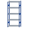 SCHULTE Steckregal, Fachbodenregale Stecksystem, Grundregal, beidseitig nutzbar, H2300xB1000xT400 mm, 5 Fachb&ouml;den, Fachlast 330 kg, RAL 5010 enzianblau / verzinkt