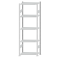 SCHULTE Steckregal, Fachbodenregale Stecksystem, Grundregal, beidseitig nutzbar, H2300xB750xT400 mm, 5 Fachb&ouml;den, Fachlast 150 kg, RAL 7035 lichtgrau