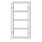SCHULTE Steckregal, Fachbodenregale Stecksystem, Grundregal, beidseitig nutzbar, H2300xB1000xT400 mm, 5 Fachb&ouml;den, Fachlast 85 kg, RAL 7035 lichtgrau