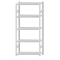 SCHULTE Steckregal, Fachbodenregale Stecksystem, Grundregal, beidseitig nutzbar, H2300xB1000xT400 mm, 5 Fachb&ouml;den, Fachlast 250 kg, RAL 7035 lichtgrau