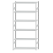 SCHULTE Steckregal, Fachbodenregale Stecksystem, Grundregal, beidseitig nutzbar, H2750xB1300xT400 mm, 6 Fachb&ouml;den, Fachlast 150 kg, RAL 7035 lichtgrau