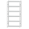 SCHULTE Steckregal, Fachbodenregale Stecksystem, Grundregal, beidseitig nutzbar, H2750xB1300xT400 mm, 6 Fachb&ouml;den, Fachlast 250 kg, RAL 7035 lichtgrau