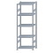 SCHULTE Steckregal, Fachbodenregale Stecksystem, Grundregal, beidseitig nutzbar, H2300xB750xT500 mm, 5 Fachb&ouml;den, Fachlast 250 kg, sendzimirverzinkt