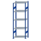 SCHULTE Steckregal, Fachbodenregale Stecksystem, Grundregal, beidseitig nutzbar, H2300xB750xT500 mm, 5 Fachb&ouml;den, Fachlast 150 kg, RAL 5010 enzianblau / verzinkt