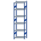 SCHULTE Steckregal, Fachbodenregale Stecksystem, Grundregal, beidseitig nutzbar, H2750xB750xT500 mm, 6 Fachb&ouml;den, Fachlast 250 kg, RAL 5010 enzianblau / verzinkt