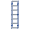SCHULTE Steckregal, Fachbodenregale Stecksystem, Grundregal, beidseitig nutzbar, H3500xB750xT500 mm, 7 Fachb&ouml;den, Fachlast 250 kg, RAL 5010 enzianblau / verzinkt