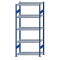 SCHULTE Steckregal, Fachbodenregale Stecksystem, Grundregal, beidseitig nutzbar, H2300xB1000xT500 mm, 5 Fachb&ouml;den, Fachlast 250 kg, RAL 5010 enzianblau / verzinkt