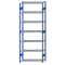 SCHULTE Steckregal, Fachbodenregale Stecksystem, Grundregal, beidseitig nutzbar, H3500xB1300xT500 mm, 7 Fachb&ouml;den, Fachlast 150 kg, RAL 5010 enzianblau / verzinkt