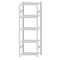 SCHULTE Steckregal, Fachbodenregale Stecksystem, Grundregal, beidseitig nutzbar, H2300xB750xT500 mm, 5 Fachb&ouml;den, Fachlast 150 kg, RAL 7035 lichtgrau