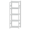 SCHULTE Steckregal, Fachbodenregale Stecksystem, Grundregal, beidseitig nutzbar, H2300xB750xT500 mm, 5 Fachb&ouml;den, Fachlast 250 kg, RAL 7035 lichtgrau