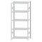 SCHULTE Steckregal, Fachbodenregale Stecksystem, Grundregal, beidseitig nutzbar, H2300xB1000xT500 mm, 5 Fachb&ouml;den, Fachlast 150 kg, RAL 7035 lichtgrau