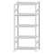 SCHULTE Steckregal, Fachbodenregale Stecksystem, Grundregal, beidseitig nutzbar, H2300xB1000xT500 mm, 5 Fachb&ouml;den, Fachlast 250 kg, RAL 7035 lichtgrau