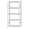 SCHULTE Steckregal, Fachbodenregale Stecksystem, Grundregal, beidseitig nutzbar, H2300xB1000xT500 mm, 5 Fachb&ouml;den, Fachlast 330 kg, RAL 7035 lichtgrau