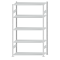SCHULTE Steckregal, Fachbodenregale Stecksystem, Grundregal, beidseitig nutzbar, H2300xB1300xT500 mm, 5 Fachb&ouml;den, Fachlast 150 kg, RAL 7035 lichtgrau