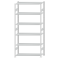 SCHULTE Steckregal, Fachbodenregale Stecksystem, Grundregal, beidseitig nutzbar, H2750xB1300xT500 mm, 6 Fachb&ouml;den, Fachlast 150 kg, RAL 7035 lichtgrau