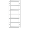SCHULTE Steckregal, Fachbodenregale Stecksystem, Grundregal, beidseitig nutzbar, H3500xB1300xT500 mm, 7 Fachb&ouml;den, Fachlast 250 kg, RAL 7035 lichtgrau