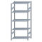 SCHULTE Steckregal, Fachbodenregale Stecksystem, Grundregal, beidseitig nutzbar, H2300xB1000xT600 mm, 5 Fachb&ouml;den, Fachlast 150 kg, sendzimirverzinkt