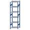 SCHULTE Steckregal, Fachbodenregale Stecksystem, Grundregal, beidseitig nutzbar, H2750xB750xT600 mm, 6 Fachb&ouml;den, Fachlast 150 kg, RAL 5010 enzianblau / verzinkt