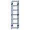 SCHULTE Steckregal, Fachbodenregale Stecksystem, Grundregal, beidseitig nutzbar, H3500xB750xT600 mm, 7 Fachb&ouml;den, Fachlast 150 kg, RAL 5010 enzianblau / verzinkt