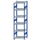 SCHULTE Steckregal, Fachbodenregale Stecksystem, Grundregal, beidseitig nutzbar, H2750xB750xT600 mm, 6 Fachb&ouml;den, Fachlast 250 kg, RAL 5010 enzianblau / verzinkt