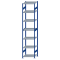 SCHULTE Steckregal, Fachbodenregale Stecksystem, Grundregal, beidseitig nutzbar, H3500xB750xT600 mm, 7 Fachb&ouml;den, Fachlast 250 kg, RAL 5010 enzianblau / verzinkt