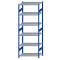 SCHULTE Steckregal, Fachbodenregale Stecksystem, Grundregal, beidseitig nutzbar, H2750xB1000xT600 mm, 6 Fachb&ouml;den, Fachlast 250 kg, RAL 5010 enzianblau / verzinkt