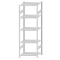 SCHULTE Steckregal, Fachbodenregale Stecksystem, Grundregal, beidseitig nutzbar, H2300xB750xT600 mm, 5 Fachb&ouml;den, Fachlast 150 kg, RAL 7035 lichtgrau