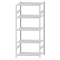 SCHULTE Steckregal, Fachbodenregale Stecksystem, Grundregal, beidseitig nutzbar, H2300xB1000xT600 mm, 5 Fachb&ouml;den, Fachlast 150 kg, RAL 7035 lichtgrau