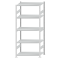 SCHULTE Steckregal, Fachbodenregale Stecksystem, Grundregal, beidseitig nutzbar, H2300xB1000xT600 mm, 5 Fachb&ouml;den, Fachlast 330 kg, RAL 7035 lichtgrau