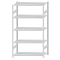 SCHULTE Steckregal, Fachbodenregale Stecksystem, Grundregal, beidseitig nutzbar, H2300xB1300xT600 mm, 5 Fachb&ouml;den, Fachlast 150 kg, RAL 7035 lichtgrau