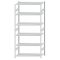 SCHULTE Steckregal, Fachbodenregale Stecksystem, Grundregal, beidseitig nutzbar, H2750xB1300xT600 mm, 6 Fachb&ouml;den, Fachlast 150 kg, RAL 7035 lichtgrau