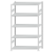 SCHULTE Steckregal, Fachbodenregale Stecksystem, Grundregal, beidseitig nutzbar, H2300xB1300xT600 mm, 5 Fachb&ouml;den, Fachlast 250 kg, RAL 7035 lichtgrau
