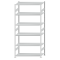 SCHULTE Steckregal, Fachbodenregale Stecksystem, Grundregal, beidseitig nutzbar, H2750xB1300xT600 mm, 6 Fachb&ouml;den, Fachlast 250 kg, RAL 7035 lichtgrau