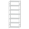 SCHULTE Steckregal, Fachbodenregale Stecksystem, Grundregal, beidseitig nutzbar, H3500xB1300xT600 mm, 7 Fachb&ouml;den, Fachlast 250 kg, RAL 7035 lichtgrau