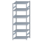 SCHULTE Steckregal, Fachbodenregale Stecksystem, Grundregal, beidseitig nutzbar, H2750xB1000xT800 mm, 6 Fachb&ouml;den, Fachlast 330 kg, sendzimirverzinkt