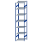 SCHULTE Steckregal, Fachbodenregale Stecksystem, Grundregal, beidseitig nutzbar, H3500xB750xT800 mm, 7 Fachb&ouml;den, Fachlast 150 kg, RAL 5010 enzianblau / verzinkt