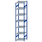 SCHULTE Steckregal, Fachbodenregale Stecksystem, Grundregal, beidseitig nutzbar, H3500xB750xT800 mm, 7 Fachb&ouml;den, Fachlast 250 kg, RAL 5010 enzianblau / verzinkt