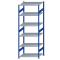 SCHULTE Steckregal, Fachbodenregale Stecksystem, Grundregal, beidseitig nutzbar, H2750xB1000xT800 mm, 6 Fachb&ouml;den, Fachlast 150 kg, RAL 5010 enzianblau / verzinkt