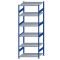 SCHULTE Steckregal, Fachbodenregale Stecksystem, Grundregal, beidseitig nutzbar, H2750xB1000xT800 mm, 6 Fachb&ouml;den, Fachlast 330 kg, RAL 5010 enzianblau / verzinkt