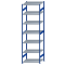 SCHULTE Steckregal, Fachbodenregale Stecksystem, Grundregal, beidseitig nutzbar, H3500xB1000xT800 mm, 7 Fachb&ouml;den, Fachlast 330 kg, RAL 5010 enzianblau / verzinkt