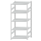SCHULTE Steckregal, Fachbodenregale Stecksystem, Grundregal, beidseitig nutzbar, H2300xB1000xT800 mm, 5 Fachb&ouml;den, Fachlast 250 kg, RAL 7035 lichtgrau