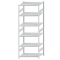 SCHULTE Steckregal, Fachbodenregale Stecksystem, Grundregal, beidseitig nutzbar, H2750xB1000xT800 mm, 6 Fachb&ouml;den, Fachlast 250 kg, RAL 7035 lichtgrau