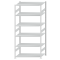 SCHULTE Steckregal, Fachbodenregale Stecksystem, Grundregal, beidseitig nutzbar, H2750xB1300xT800 mm, 6 Fachb&ouml;den, Fachlast 150 kg, RAL 7035 lichtgrau