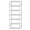 SCHULTE Steckregal, Fachbodenregale Stecksystem, Grundregal, beidseitig nutzbar, H3500xB1300xT800 mm, 7 Fachb&ouml;den, Fachlast 150 kg, RAL 7035 lichtgrau