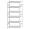 SCHULTE Steckregal, Fachbodenregale Stecksystem, Grundregal, beidseitig nutzbar, H2750xB1300xT800 mm, 6 Fachb&ouml;den, Fachlast 250 kg, RAL 7035 lichtgrau