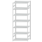SCHULTE Steckregal, Fachbodenregale Stecksystem, Grundregal, beidseitig nutzbar, H3500xB1300xT800 mm, 7 Fachb&ouml;den, Fachlast 250 kg, RAL 7035 lichtgrau
